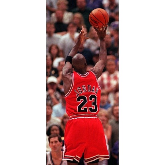 Michael Jordan (Mitchell/Ness)-(Bulls)-(Red)-(Jersey)-(New Condition)-(XL)-$105 - Picture 8 of 11